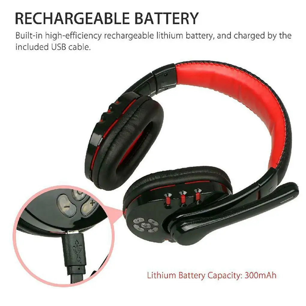 

Waterproof Wireless Earphones Microphone Head-wear Headsets Earbuds