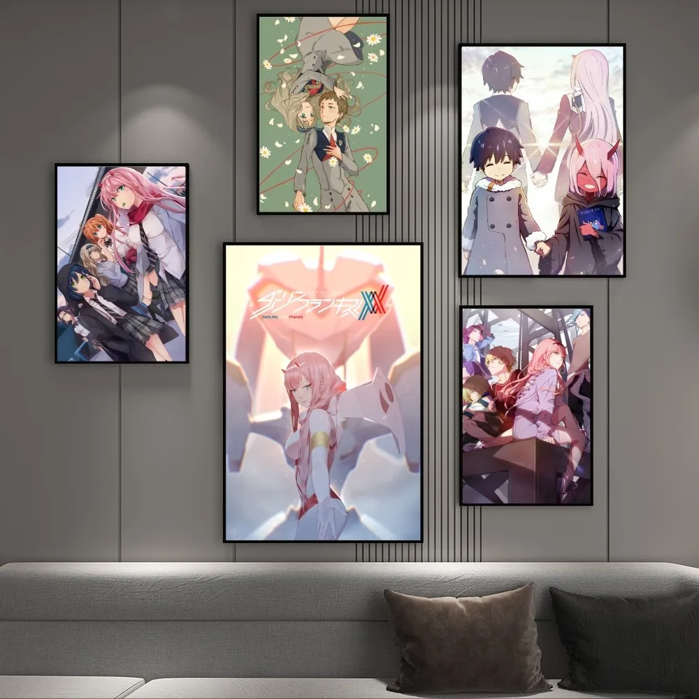 Anime Darling In The Franxx Poster Print Canvas Painting Wall Art For Living Dinner Room Interior Home Decor