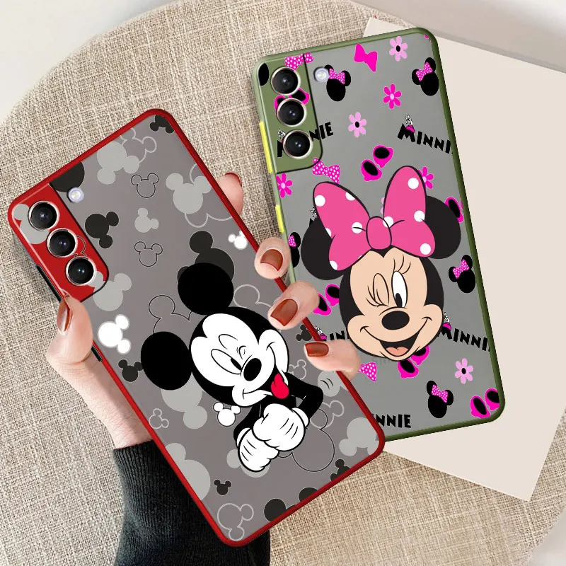 

Чехол Funda для Motorola Moto G8 Power G60 G10 G30 G40 Fusion E7 G Stylus G9 Play Disney Mickey Minnie розовый черный матовый