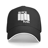 black flag rock trucker cap snapback hat for men baseball mens hats caps for logo