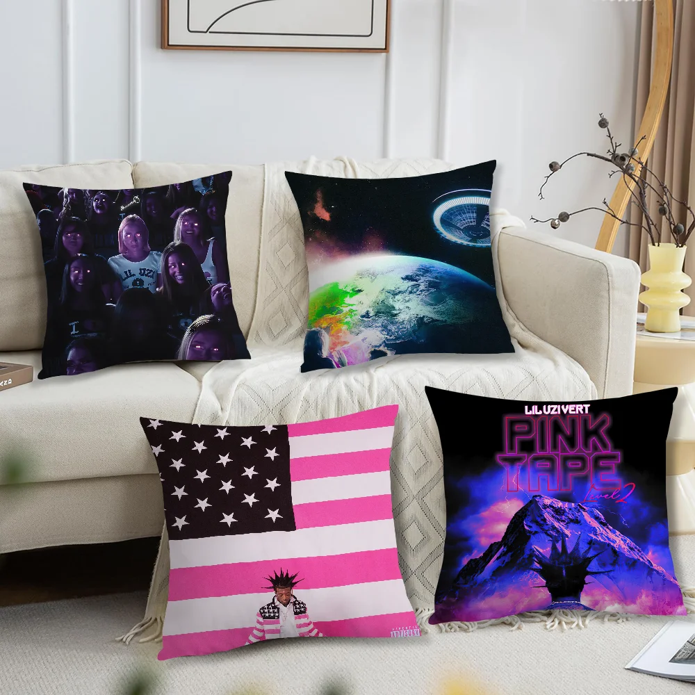 Рэпер Lil U-Uzi Vert Розовая лента Наволочка Гостиная Акцент Диван Поддержка спины