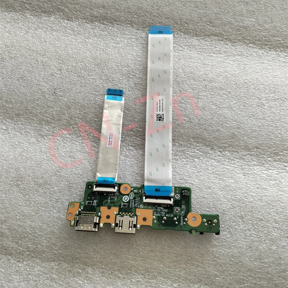 Фото HC15A NS-D624 USB-плата ввода-вывода с 30-контактным кабелем для Lenovo Chromebook 500e Gen3 82JB 82JC 5C51C94222 100% идеальная работа №2