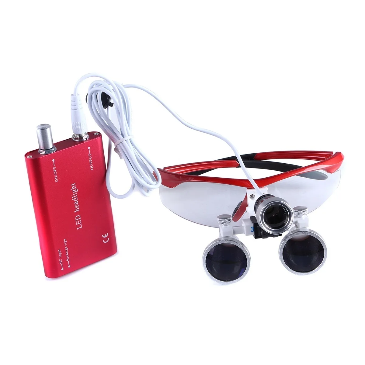 

Бинокулярная стоматологическая лупа с увеличением 3,5x, хирургическая Лупа со светодиодной подсветкой