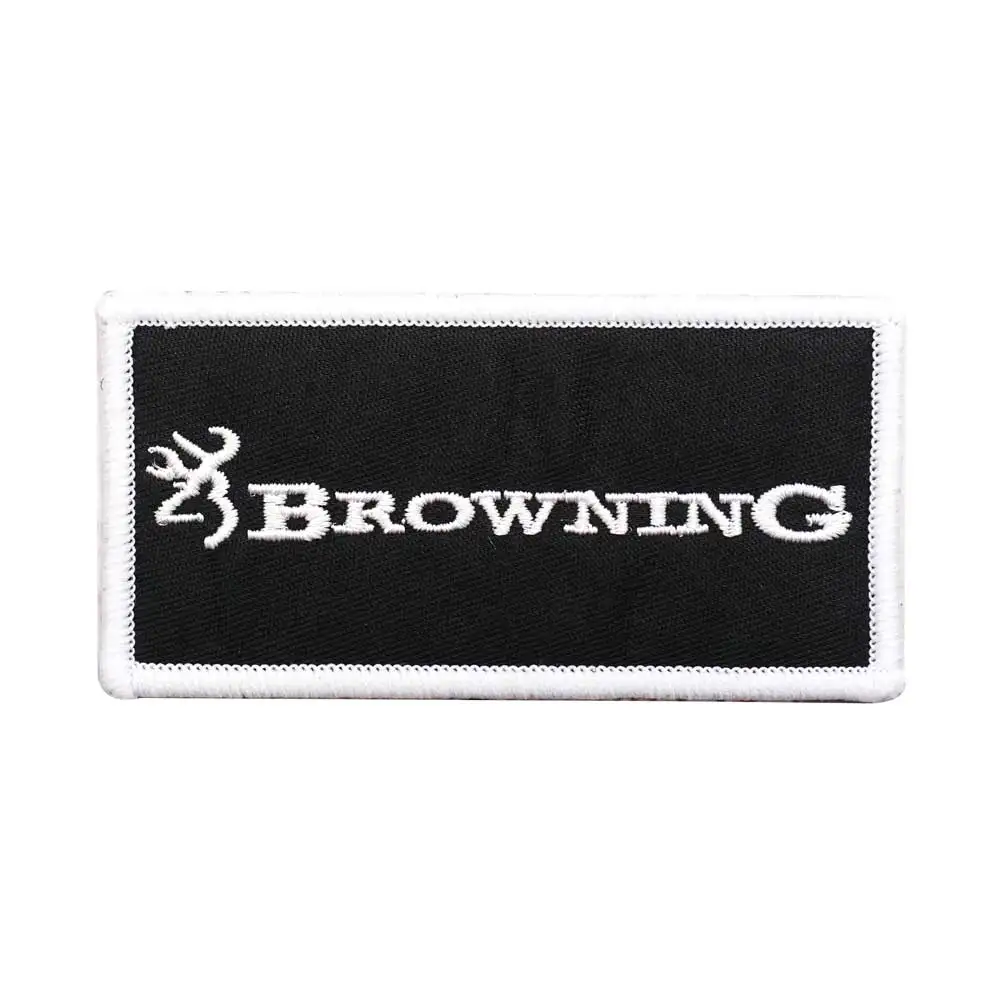 Логотип компании-производителя оружия вышивка крючок и петля для шитья на