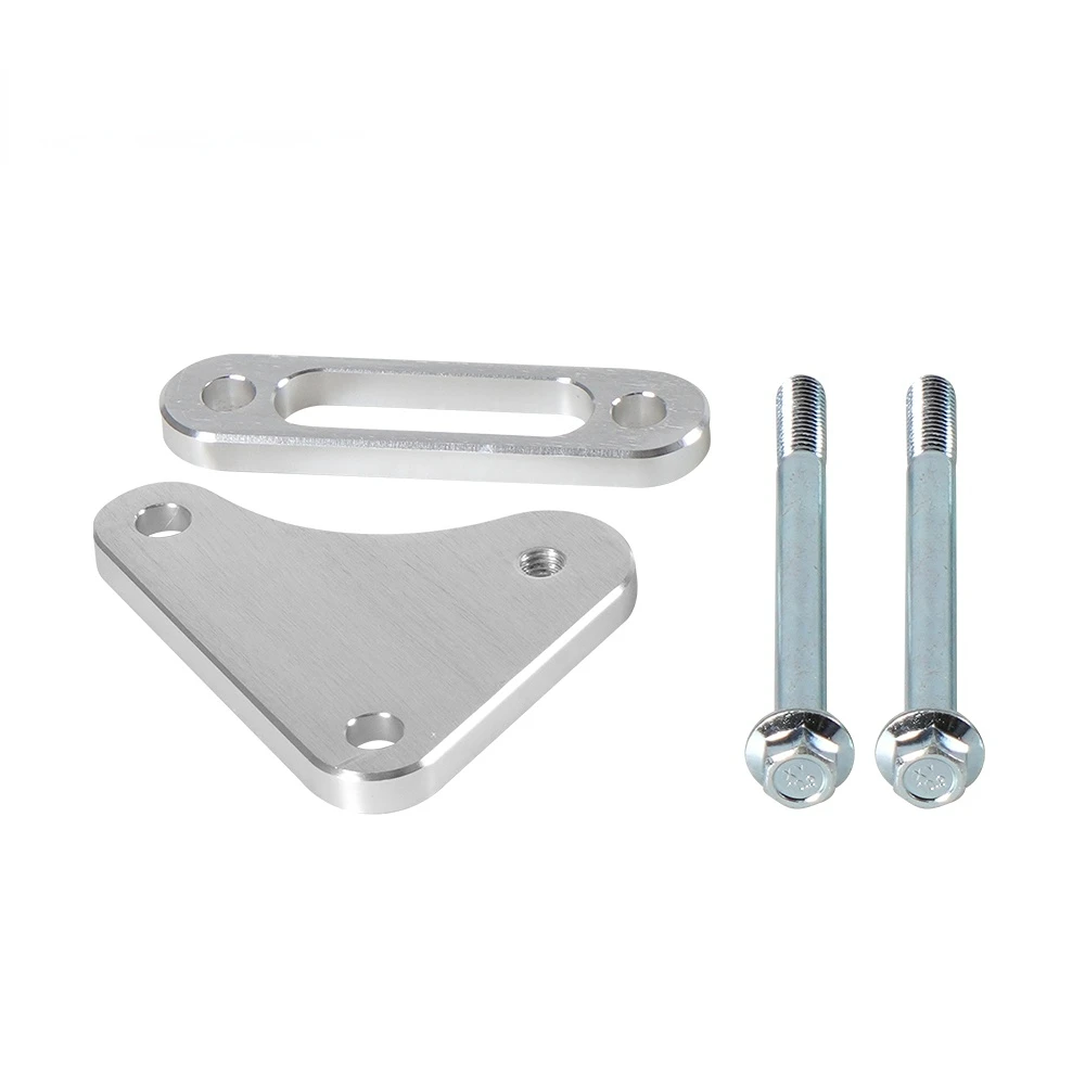 

LS Truck Idler Pulley Relocation Bracket for LS1 Intake Manifold Swap Idler Pulley Relocation Silver Easier To Install