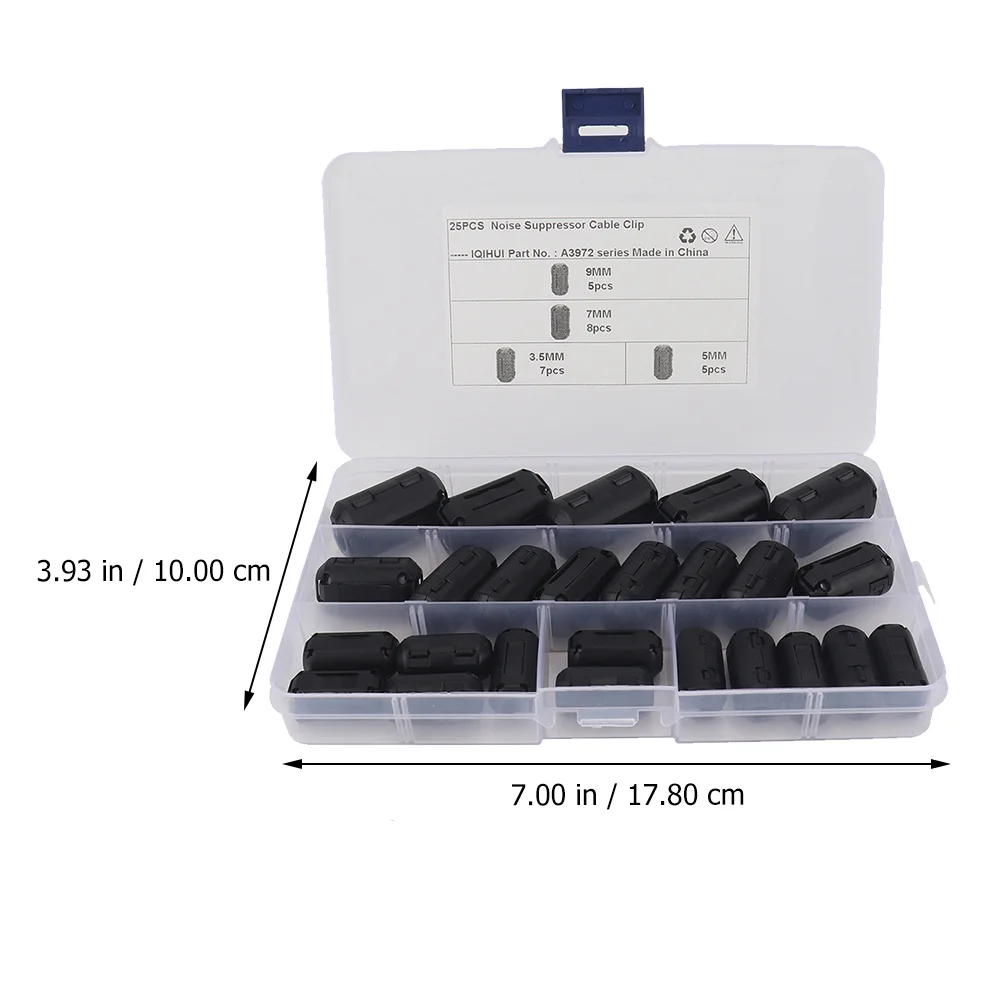 25 шт. размагничивающее кольцо с защитой от помех съемные фильтры ферритовым