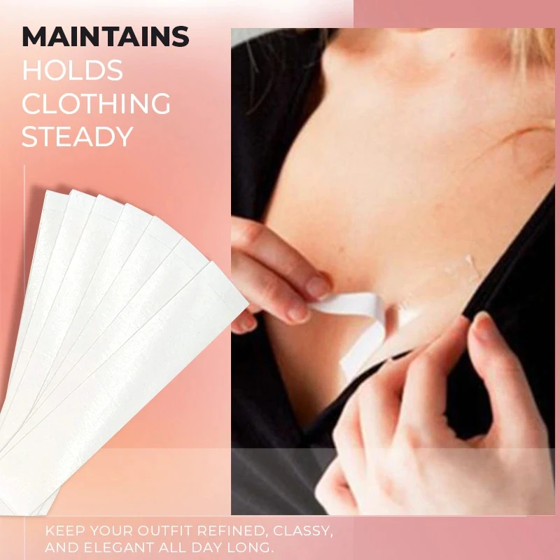 

Double Sided Body Tape Self-Adhesive Bra Clothes Dress Shirt Secret Sticker Clear Lingerie Tape Anti-naked Invisible Chest Patch