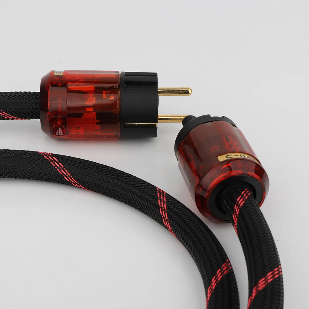 Музыкальный звук 5N OFC бескислородный медный кабель питания переменного тока