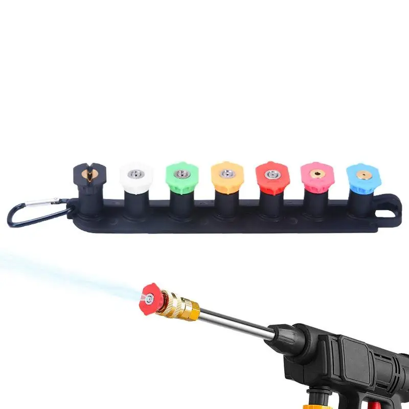 

Quick Connector Turbo Nozzle Stainless Steel Spray Nozzle Tips Kit Sturdy Washer Turbo Nozzle With Multiple Spray Degrees And 7