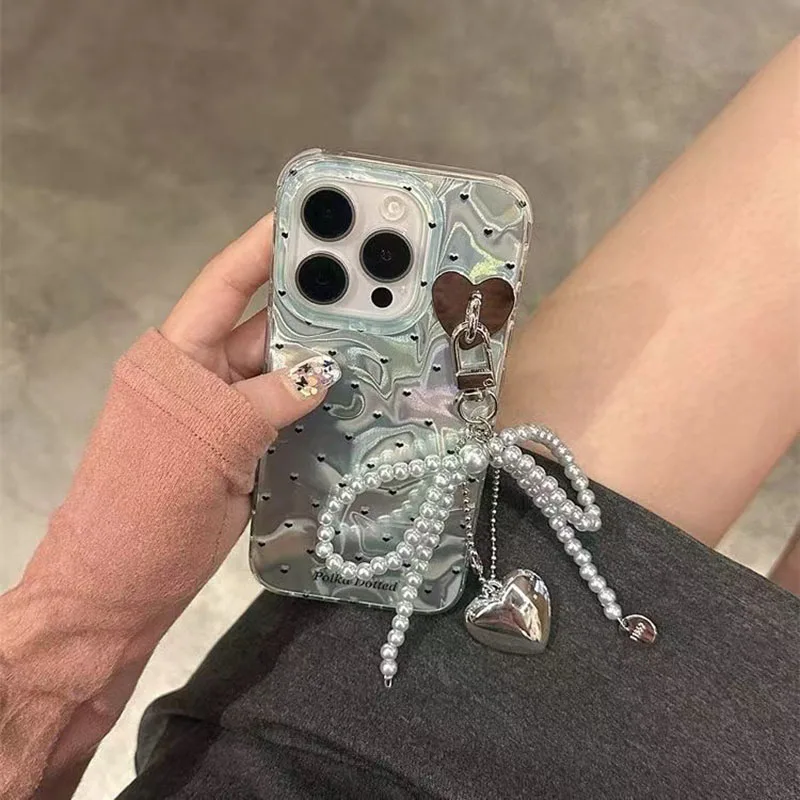 Чехол с бантом в форме сердца для Infinix Hot 30 Play 40i 30i Smart 8 7 Tecno Spark Go 20C 10C 20 10 Camon Pro ITEL A50