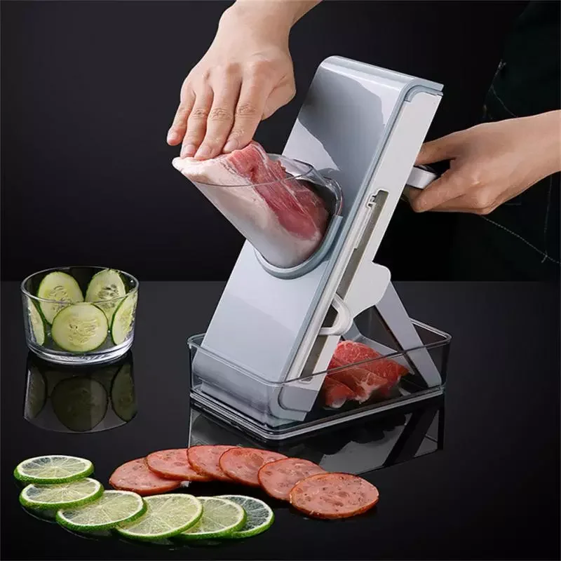 

Manual Vegetable Slicer Foldable Grater Slicer Safe Vegetable Slicers Easy To Cut Potato Chips French Fry Tool Kitchen Gadgets