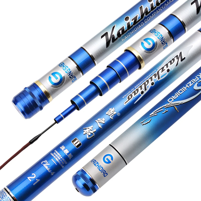 High Carbon Fishing Rod Long Sections Fishing Pole Super Light Hard Fishing Stick Taiwan Fishing Rod Cane 3.6m-7.2m Pesca