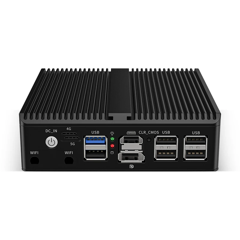 Безвентиляторный маршрутизатор Intel J6413 J6412 N100 DDR4 DP HDMI 4*i226V 2.5G ESXI AES-NI 4G/5G SIM Solt COM Mini PC