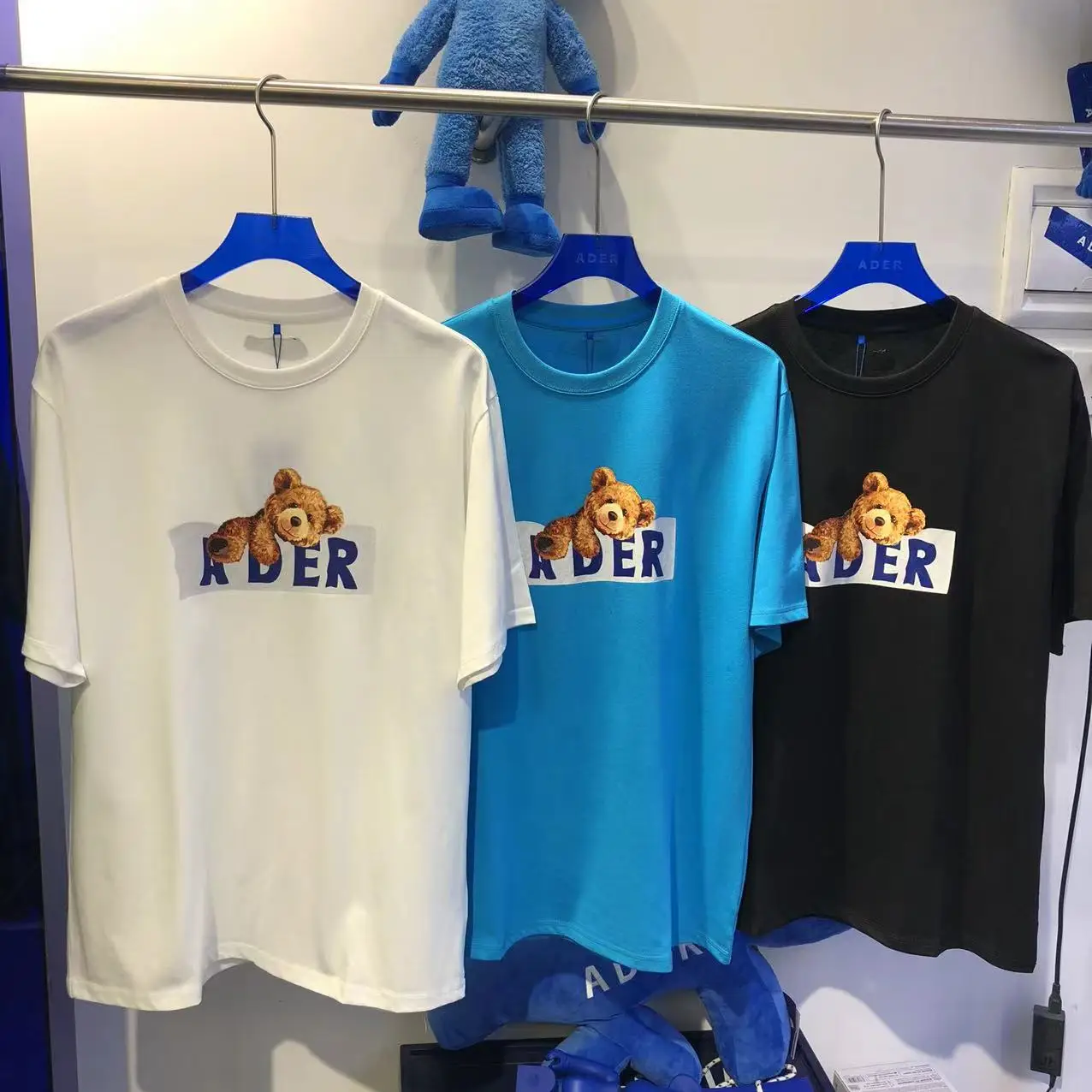 

ADER Summer couple's same bear short sleeved T-shirt