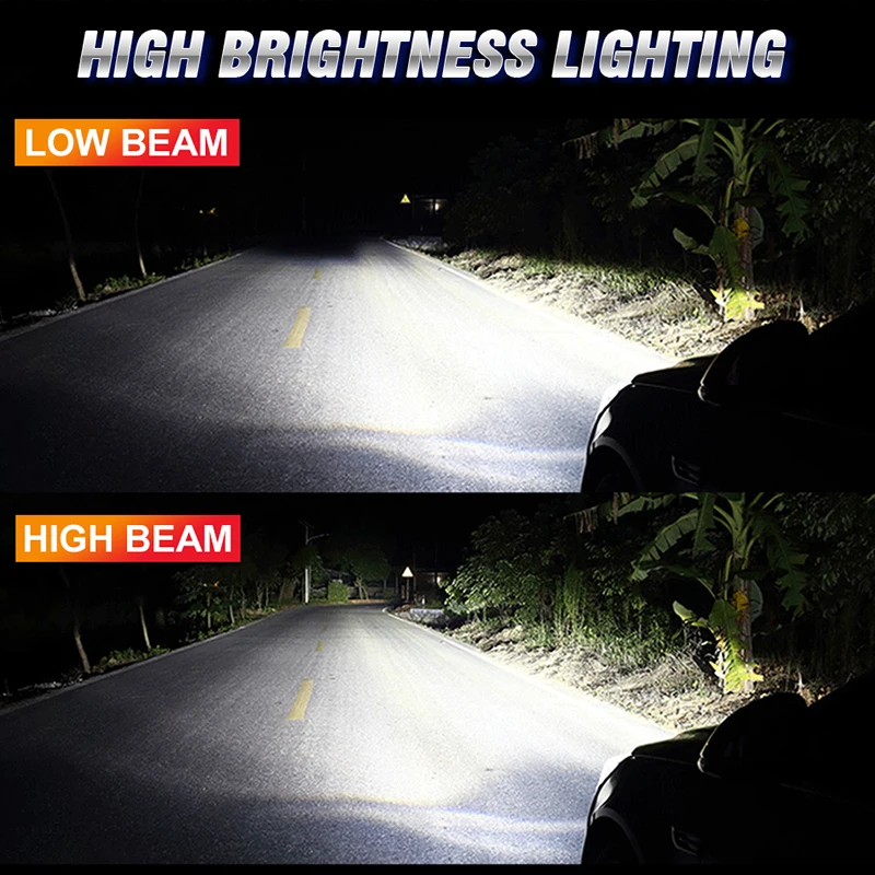 Беспроводные Мини-светодиодные Автомобильные Фары H7 H1 H3 H4 H11 H8 H9 9005 Hb3 9006 Hb4 9012 Hir2 12