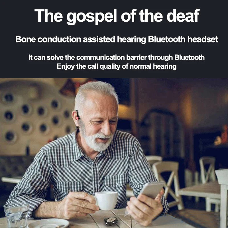 

For Running Bone Conduction Headphones Bluetooth Headset Stereo Hifi Sound Waterproof Wireless Sports Earphone Phone Accessories
