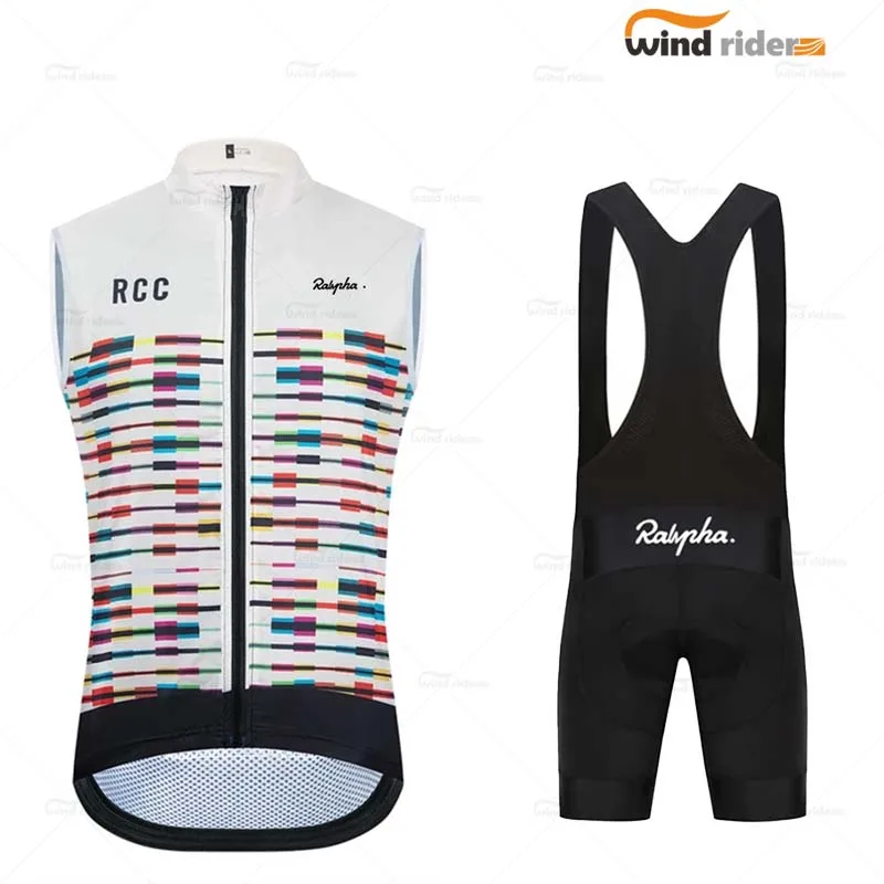 Мужской комплект велосипедных жилетов без рукавов Ralvpha 2023 ветрозащитная дышащая