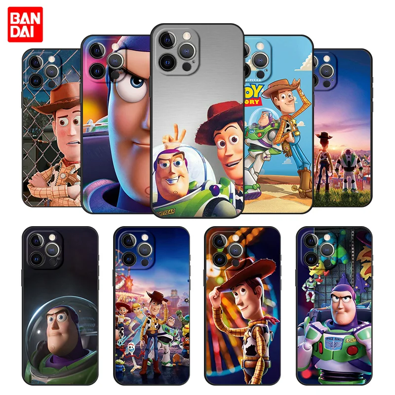 

Cartoon Toy Story Anime Case for iPhone 13 12 11 Pro Max SE 2020 11pro 12pro 13pro Mini Japan Casing Korea Couple Coque Casing