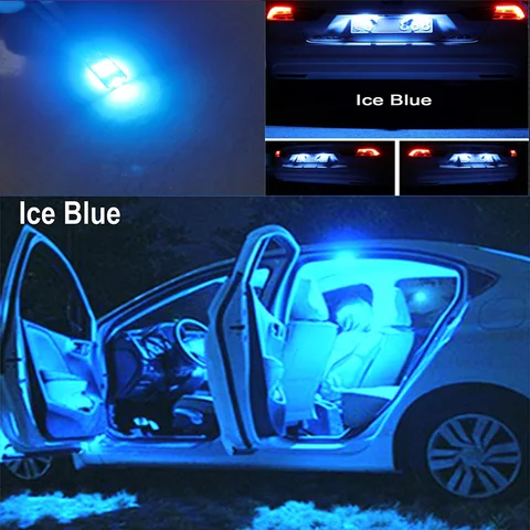 SEWICK светодиодные автомобильные фонари для Renault Scenic II 2 MK2 белые ледяные синие розовые лампы с установкой Plug and ...