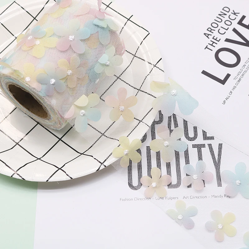 

Цветной тюль 10 ярдов, 6 см, 100% полиэстер