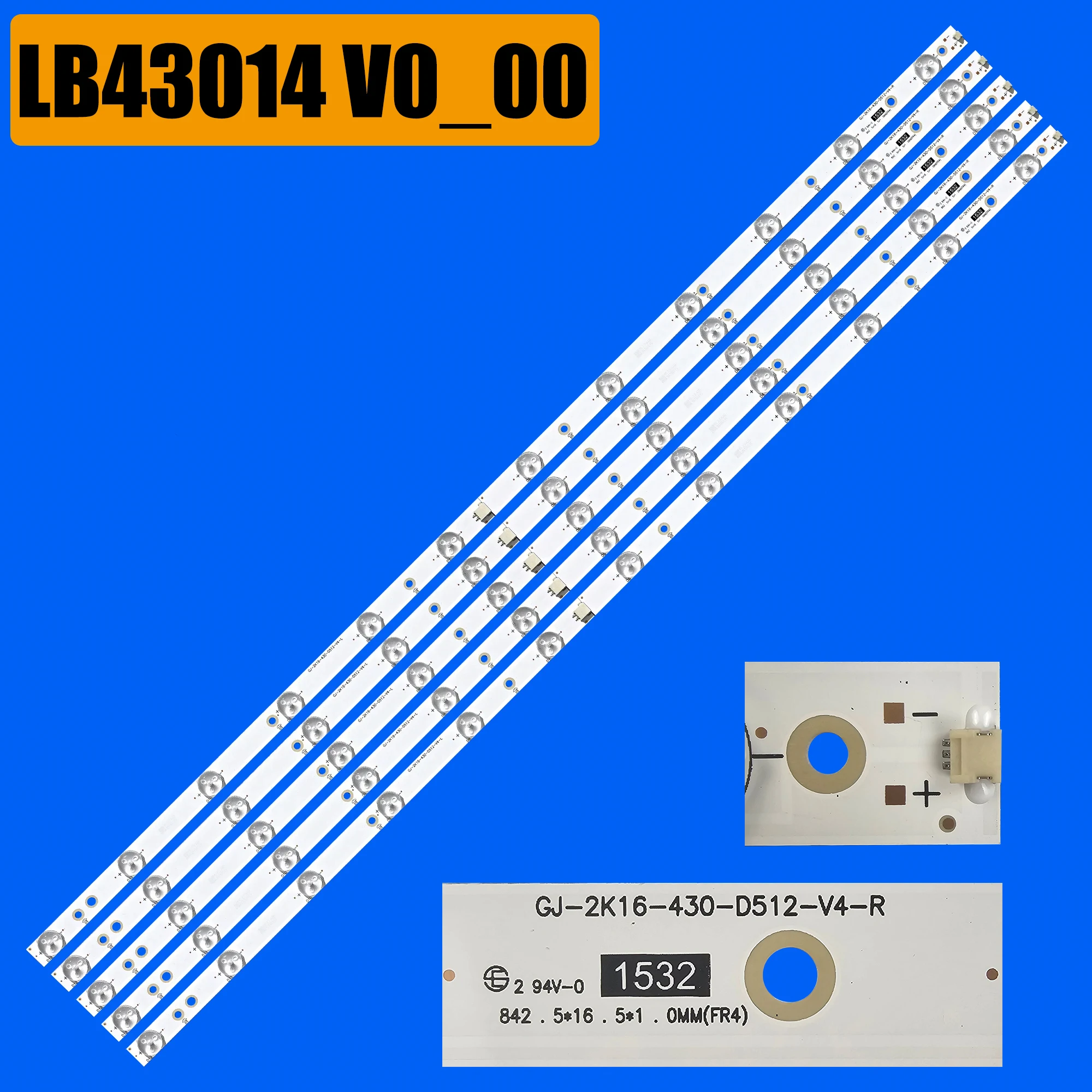 

Светодиодная лента подсветки для 43PUS6401/60 43PUT6101 43PUS6551 LB43014 V0_00 43PUS6501 43PUS6101 43PUS6201 TPT430U3 43PUH6101