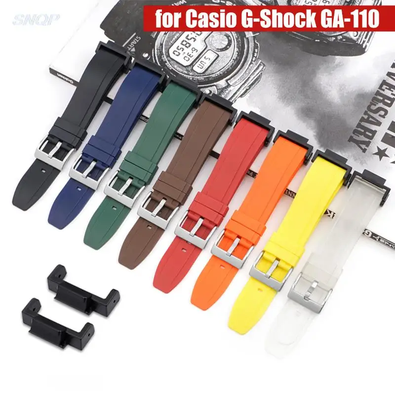Силиконовый резиновый ремешок для часов Casio G-SHOCK GA-110/120/400/700 GD-100 DW-5600 6900 5610 GMA-S110 GA-2100