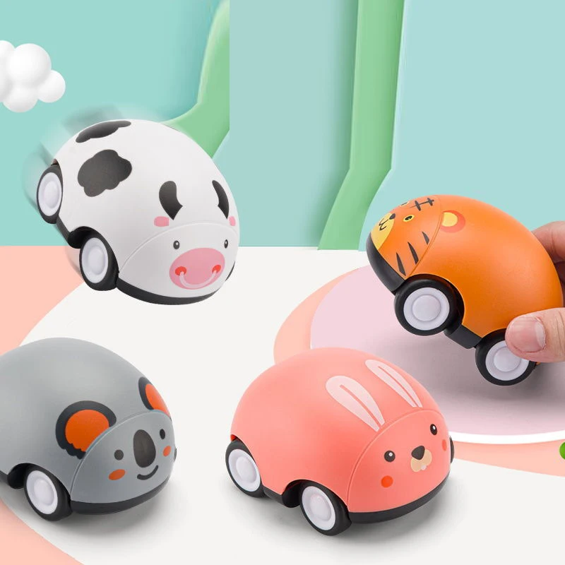 

Cute Vehicle Plastic Girl Car Toys Vehicle Pull Back Car Boys Rabbit Children's Toys Kids Inertial Car Drop Baby Toy Gift