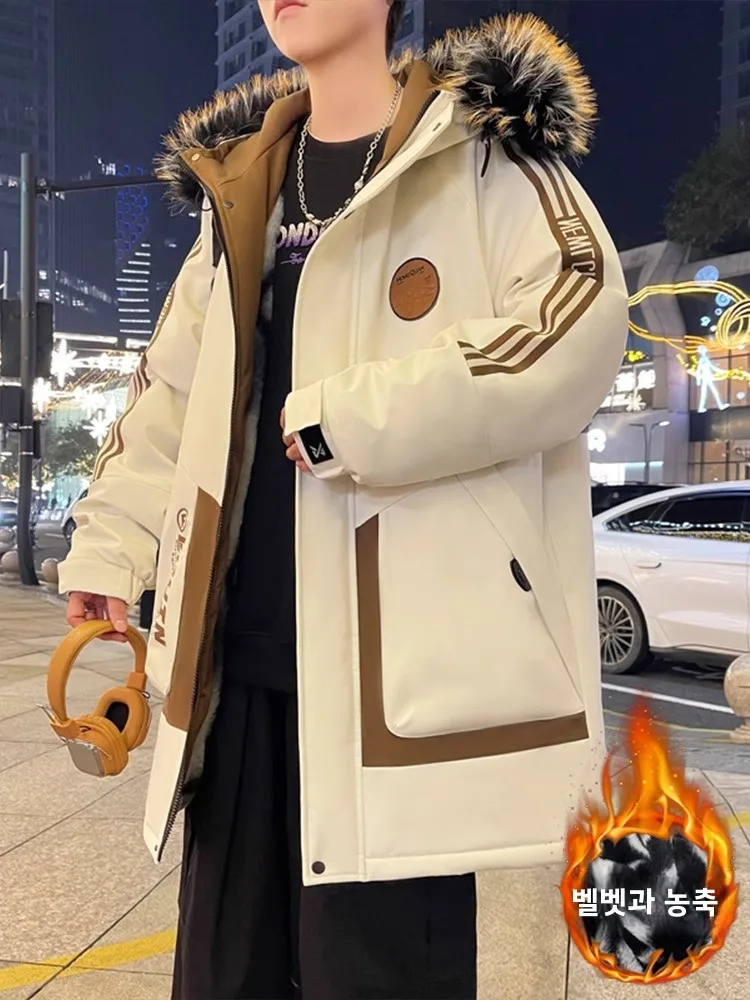 Зимнее пальто средней длины на хлопковой подкладке 3 верхняя одежда для