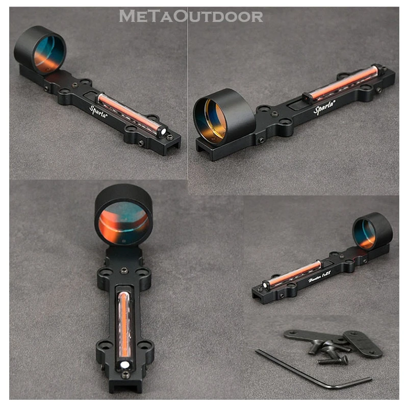 

Shooin Sparta Sola 1x Red Dot Sight Rifle Scope For Shotgun Rib Rail Mount Base Hunting