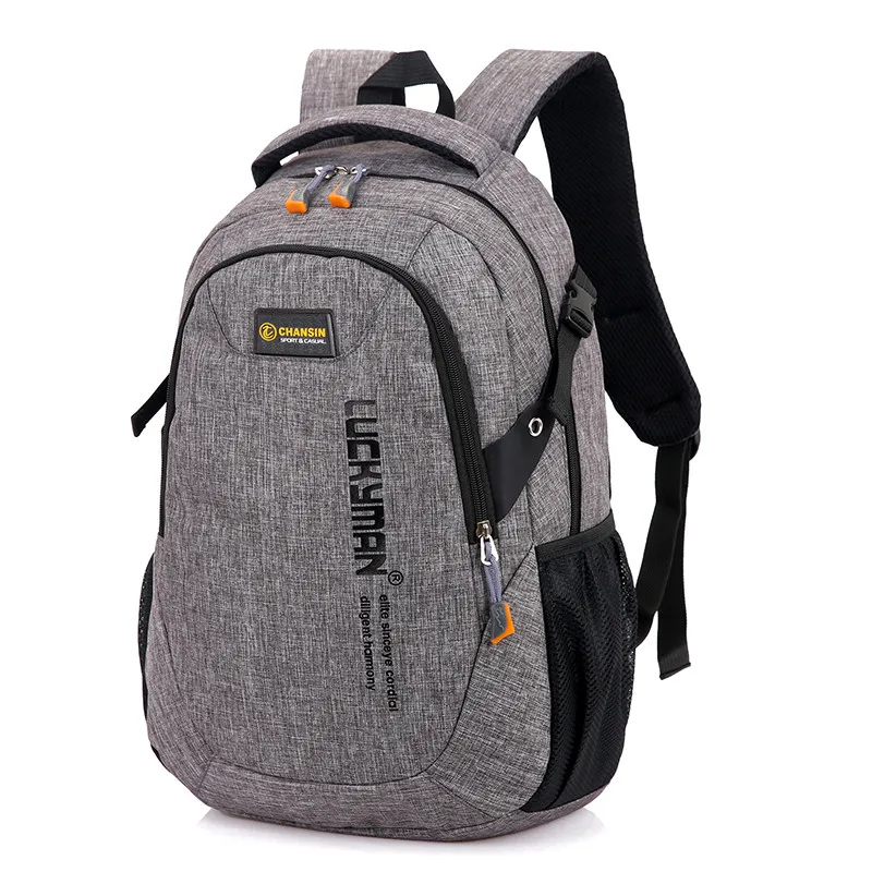 

New Fashion Men's Backpack Bag Male Polyester Laptop Backpack Computer Bags High School Student College Students Bag Male