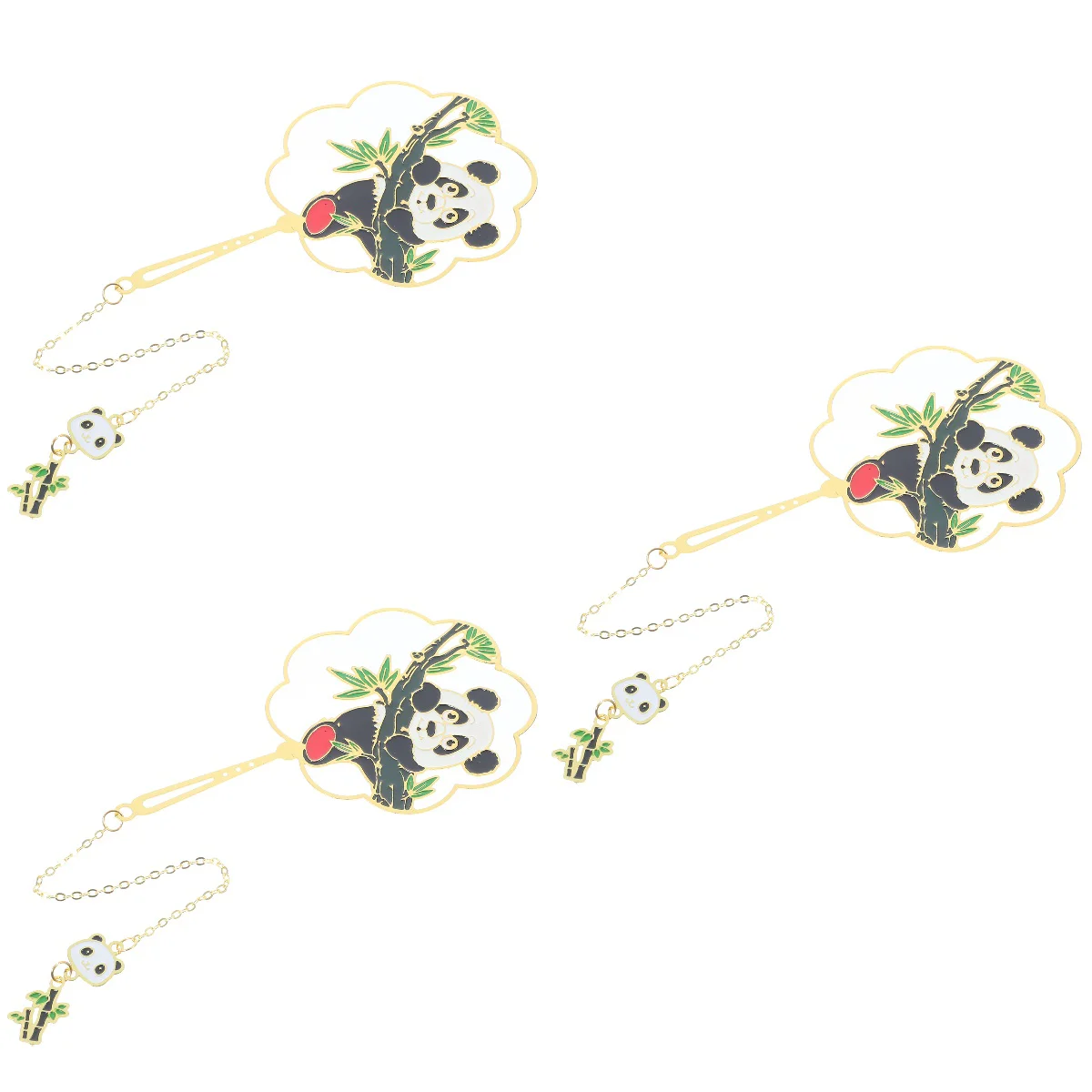 

3pcs Metal Shape Hanging Page Marker Decorative Gift