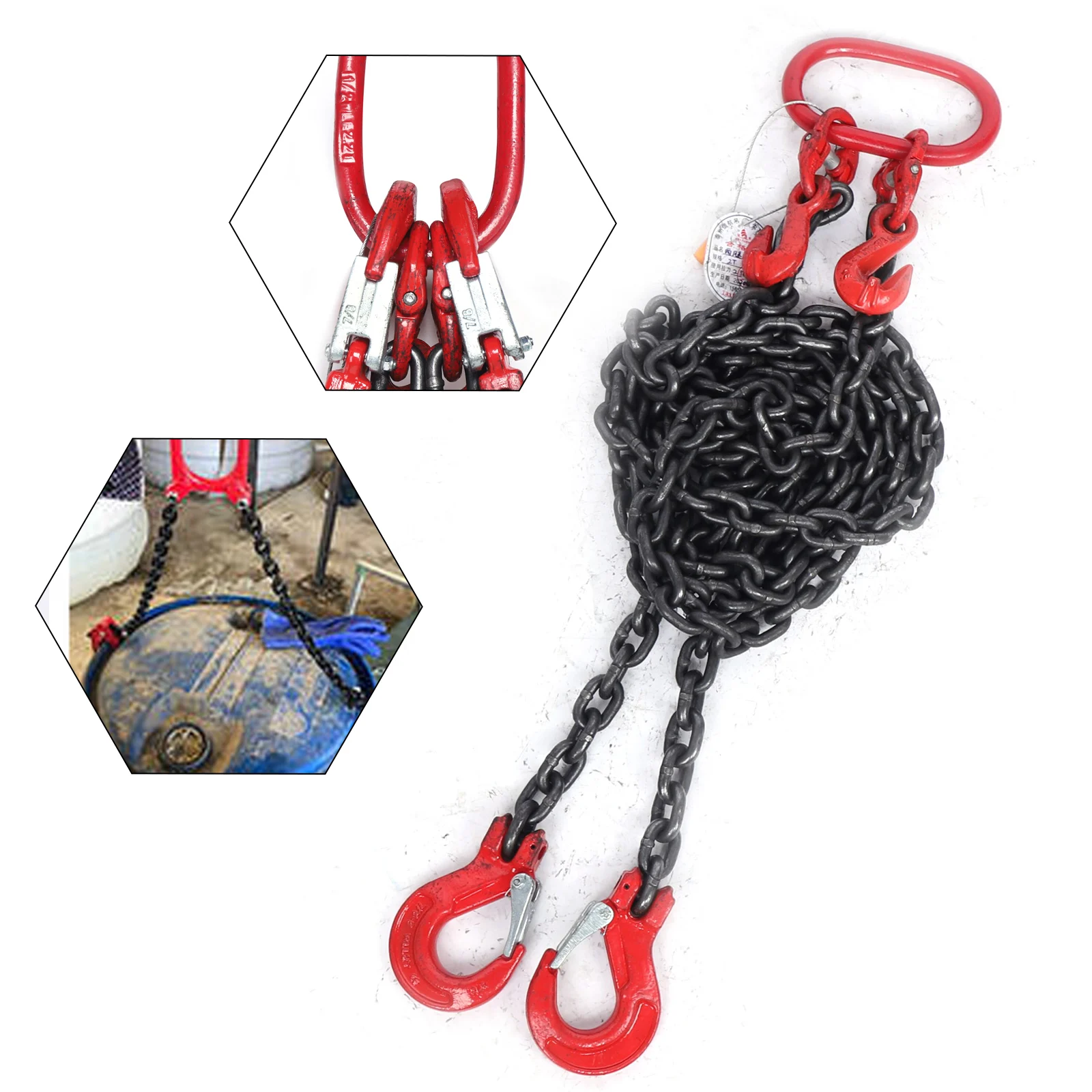 

2T Chain Sling New 2 Strand 8 mm 2m Lifting Tools