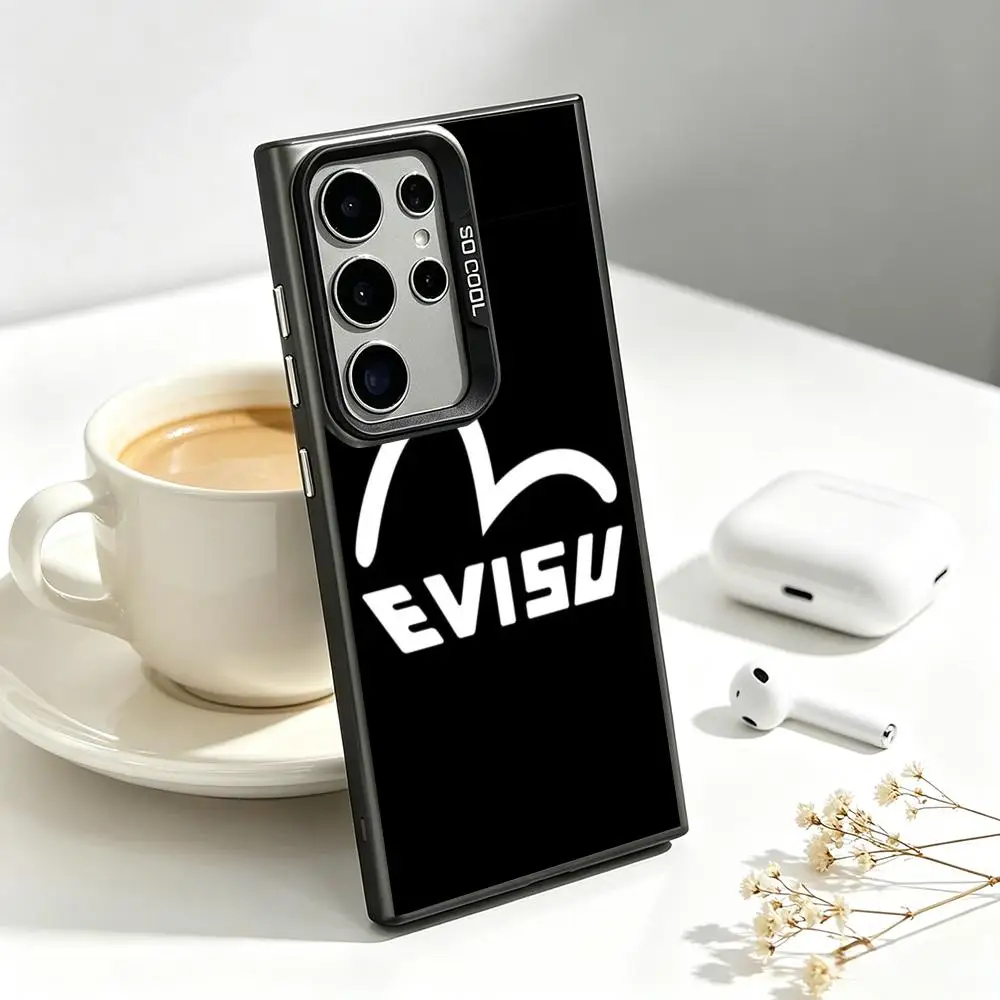 Фото Модный чехол для телефона E-EviSueS, стильный, с цветным серебристым покрытием IMD, подходит для Samsung S25, S24, S23, S22, S21, S26 Plus Ultra Fold A. №3