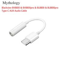 for blackview bv8800 bl8800 pro original earphone 3 5mm type c aux audio cable converter aadpter transfer line for bv8800pro