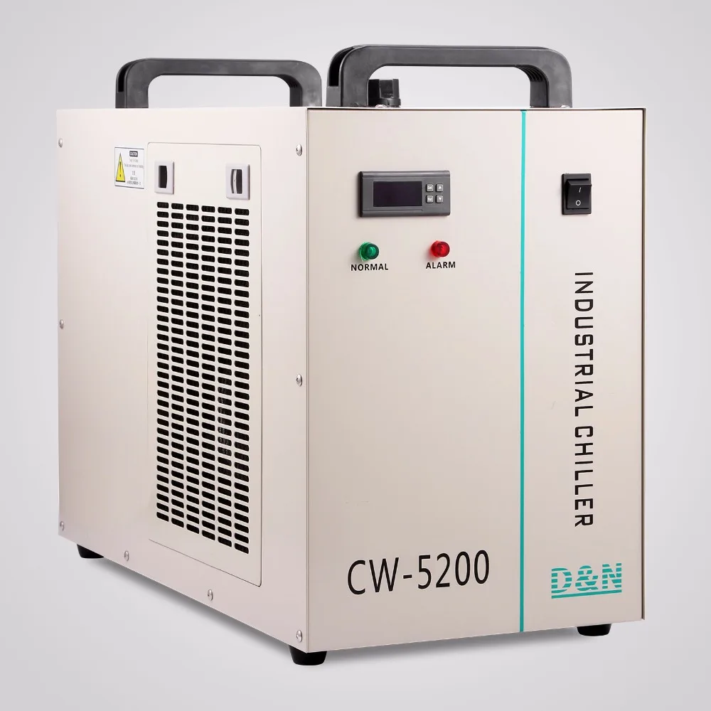 

Industrial Water Chiller for CNC/ Laser Engraver Cooling Machine CW-5200DG Hot water cooling chiller