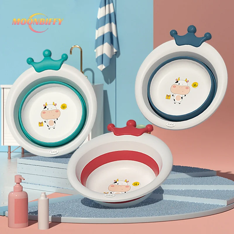 

Baby Care Folding Basins Portable Wash Basins Folding Laundry Tub Baby Bathtubs Bathroom AccessoriesTravel Folding Wash Basin