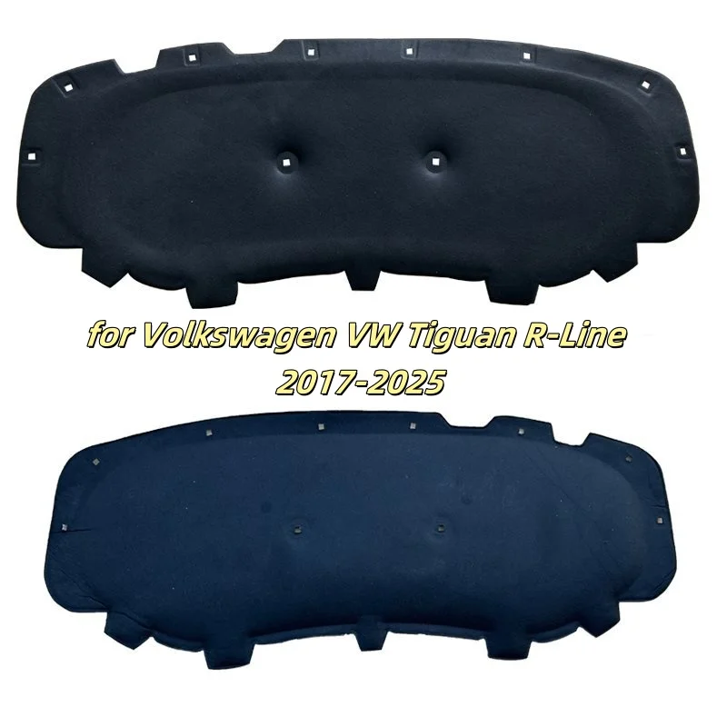 

Для Volkswagen VW Tiguan R-Line AD BW 2017 ~ 2025 автомобильный капот изоляционная накладка двигателя звукоизоляционный тепловой хлопковый чехол-вкладыш коврик аксессуары