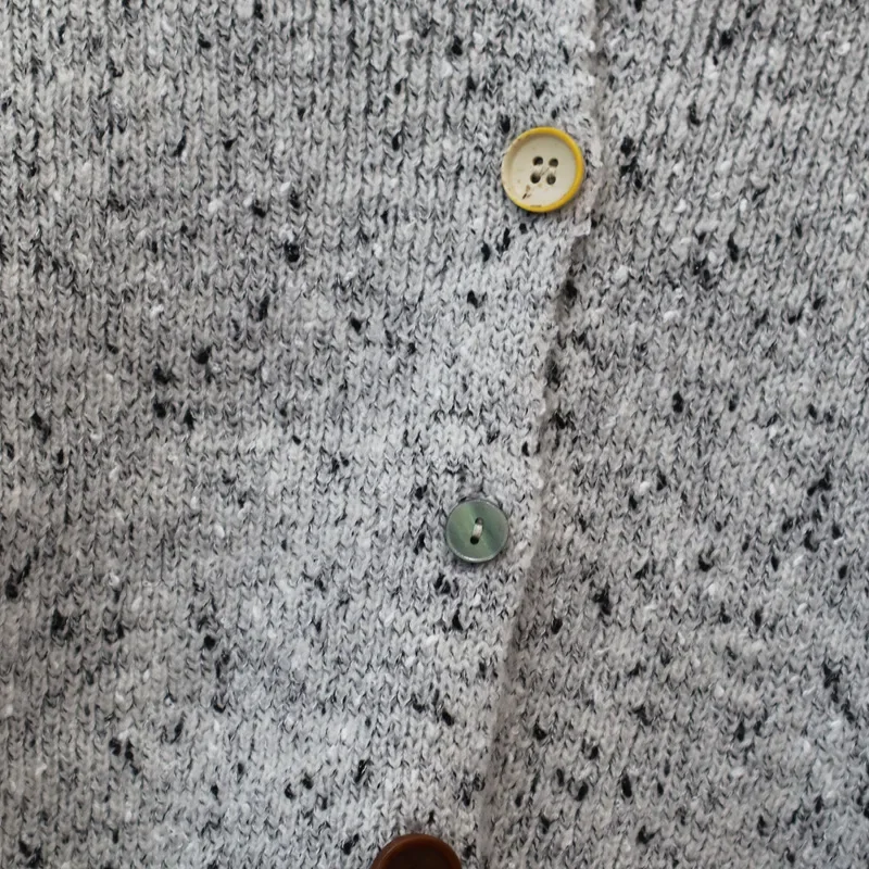 Однобортный Кардиган с круглым вырезом верхняя одежда женская 2024 нежные женские