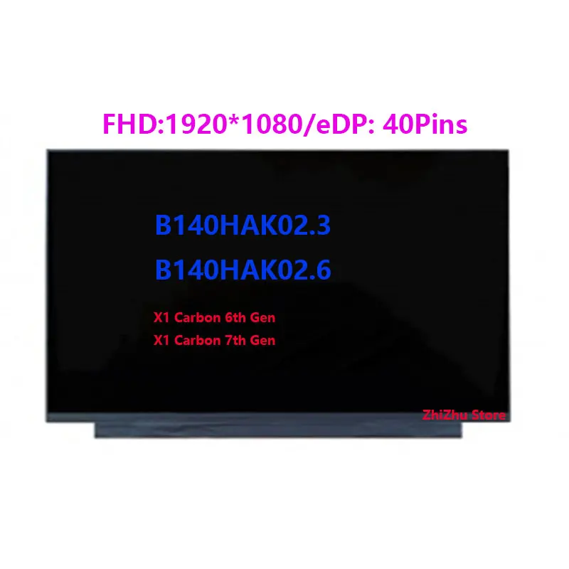 B140HAK02.3 01ER483 для Lenovo Thinkpad X1 Carbon 6-го поколения 7-го сенсорный ЖК-экран 14 0 &quotFHD IPS AG PN