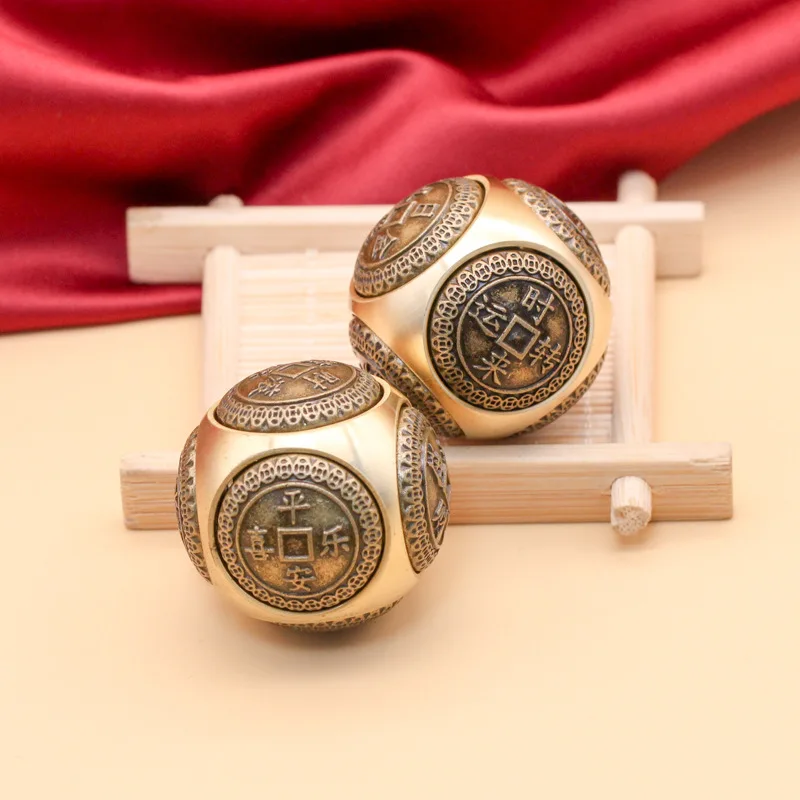 Шестигранный четыре благословения удачи деньги Непоседа медный куб для снятия