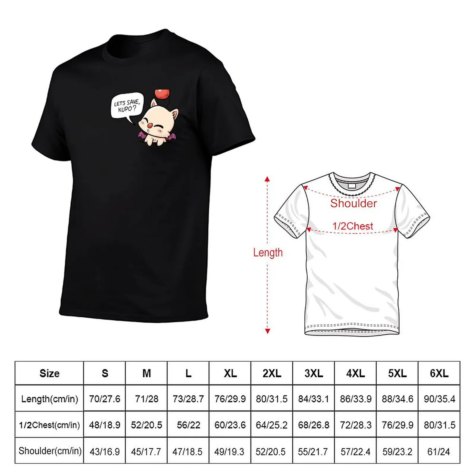 Футболка Kawaii Pocket Moogle Save kupo mog, легкая футболка для бега (art.: 3920dbec35d41) - 3920dbec35d41