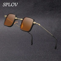 steampunk small sunglasses men fashion driving shades brand designer anti blue light glasses leopard black punk oculos uv400