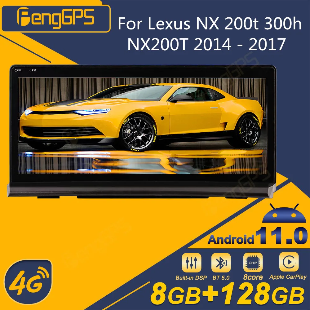 

For Lexus NX 200t 300h NX200T 2014 - 2017 Android Car Radio Tesla Screen 2 Din Stereo Receiver Autoradio Multimedia Player GPS
