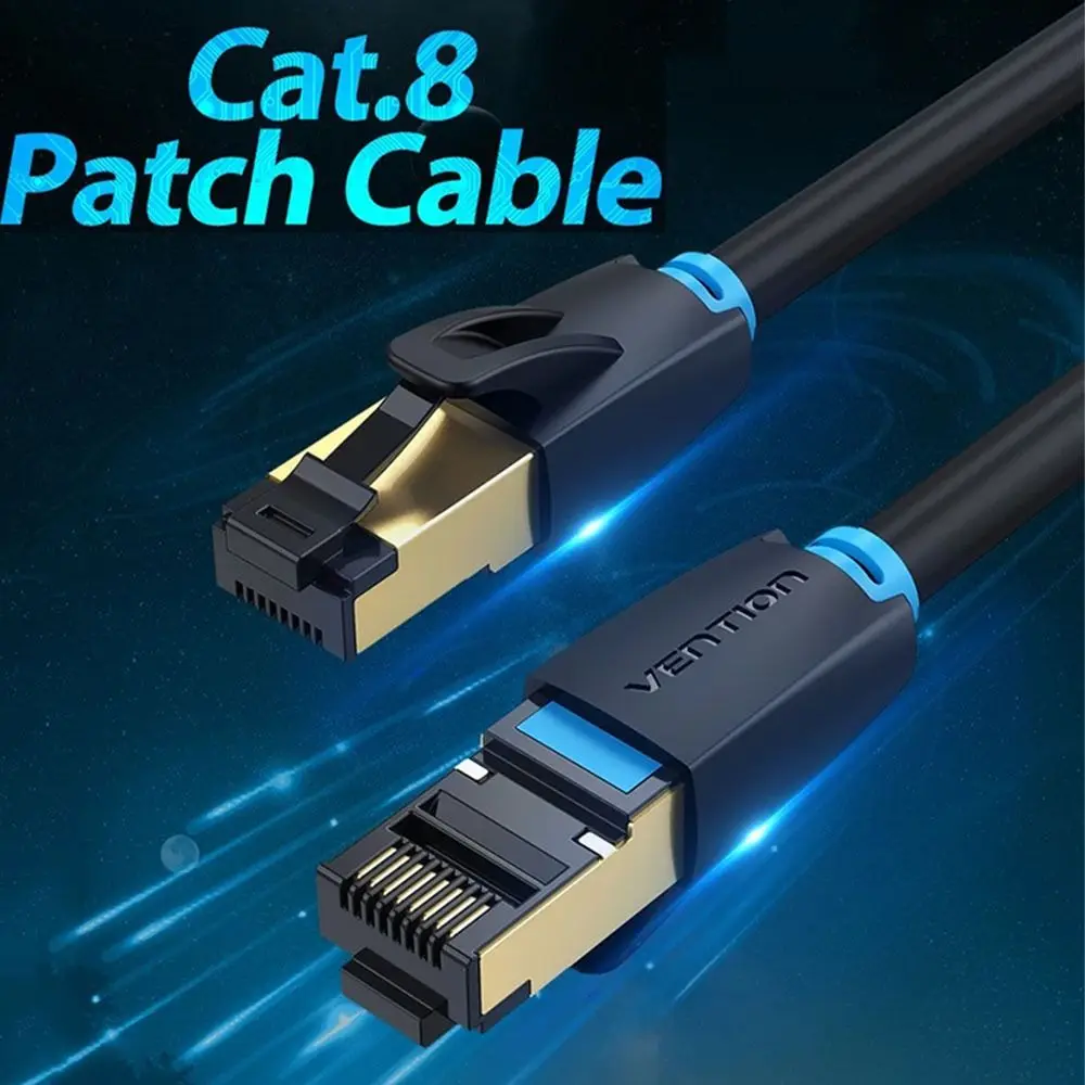 Портативный ПВХ Ethernet-удлинитель медный провод прочный Ethernet-кабель CAT8 легкий