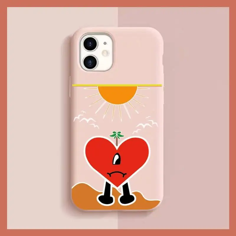 

Yo Perreo Sola Bad Bunny Maluma Phone Case for iPhone 11 12 13 Mini Pro Xs Max 8 7 6 6S Plus X XR Solid Candy Color Case