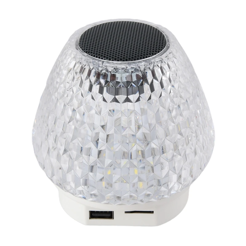 

N58E Хрустальный музыкальный ночник с функцией проигрывателя Настольный Bluetooth-совместимый светильник