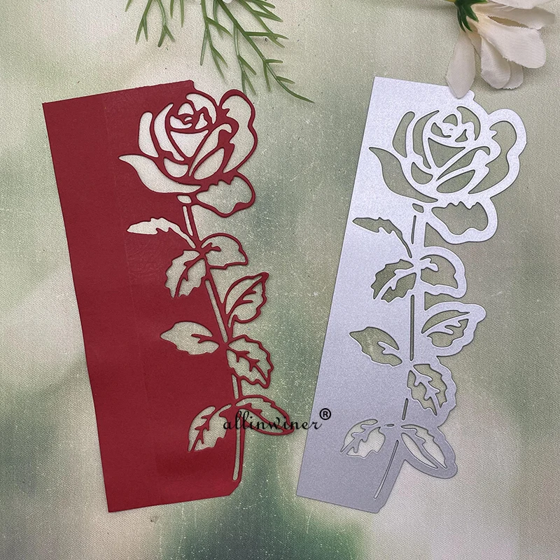 

New Rose flower edge frame DIY Craft Metal Cutting Die Scrapbook Embossed Paper Card Album Craft Template Stencil Die