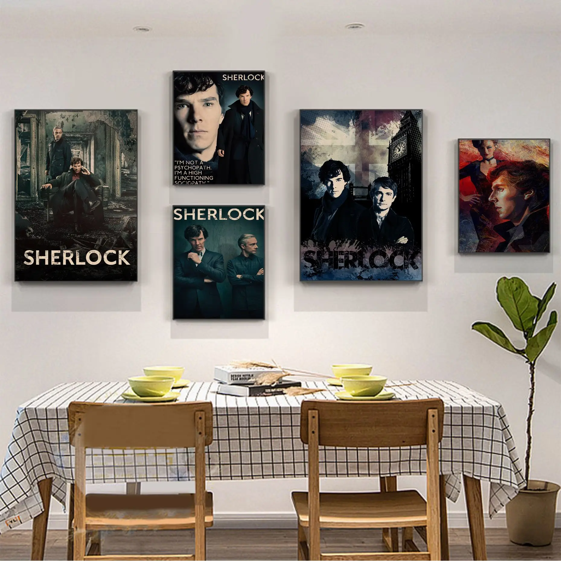 

Sherlock English tv DIY poster Vintage Room Home Bar Cafe Decor Room Wall Decor