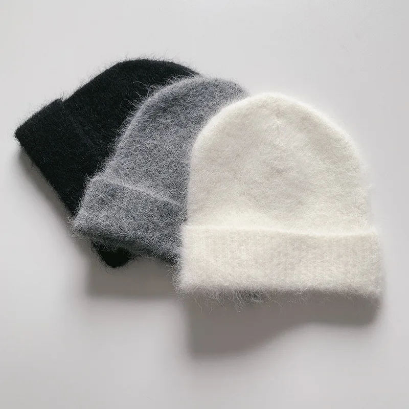 

Women Hats Knitted Alpaca Blend Warm Solid Simple Fashion Knitwear Caps Casual