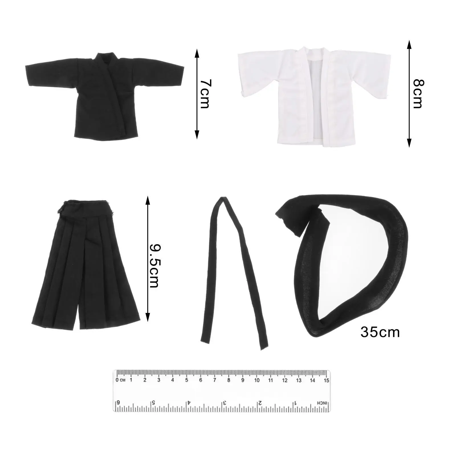 4 шт. наборы униформы ушу в масштабе 1/12 для костюма фигурок солдата 6 дюймов